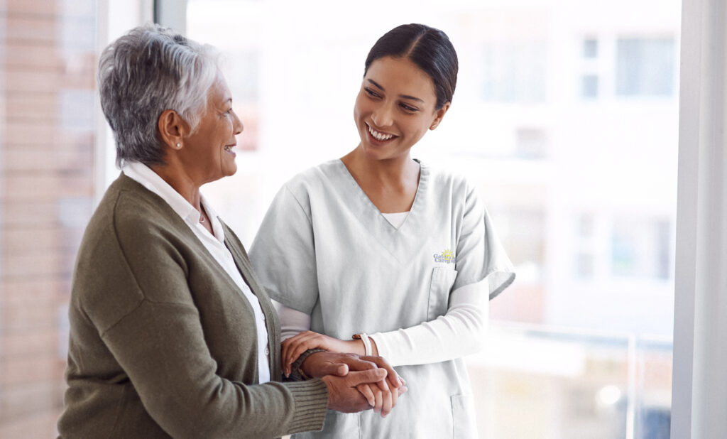 Support,,Caregiver,With,Senior,Woman,And,Holding,Hands,For,Care | Golden Age Caregivers